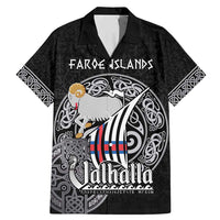 Personalized Viking Faroe Islands Family Matching Mermaid Dress and Hawaiian Shirt Valhalla Viking Pattern