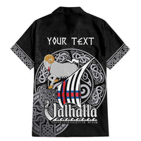 Personalized Viking Faroe Islands Family Matching Mermaid Dress and Hawaiian Shirt Valhalla Viking Pattern
