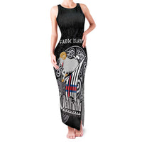 Personalized Viking Faroe Islands Family Matching Tank Maxi Dress and Hawaiian Shirt Valhalla Viking Pattern