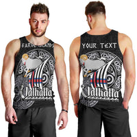 Personalized Viking Faroe Islands Men Tank Top Valhalla Viking Pattern