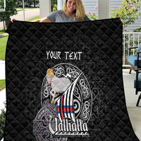 Personalized Viking Faroe Islands Quilt Valhalla Viking Pattern