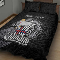 Personalized Viking Faroe Islands Quilt Bed Set Valhalla Viking Pattern