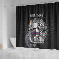Personalized Viking Faroe Islands Shower Curtain Valhalla Viking Pattern