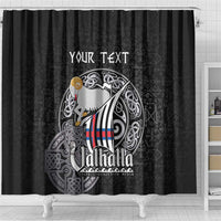 Personalized Viking Faroe Islands Shower Curtain Valhalla Viking Pattern