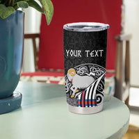 Personalized Viking Faroe Islands Tumbler Cup Valhalla Viking Pattern