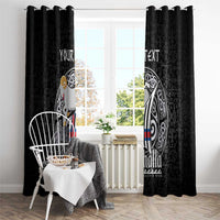 Personalized Viking Faroe Islands Window Curtain Valhalla Viking Pattern