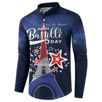 Personalized Happy Bastille Day Button Sweatshirt Vive la France!