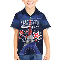Personalized Happy Bastille Day Family Matching Summer Maxi Dress and Hawaiian Shirt Vive la France!