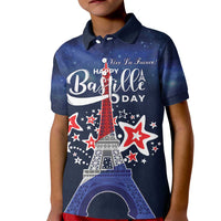 Personalized Happy Bastille Day Kid Polo Shirt Vive la France!