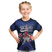 Personalized Happy Bastille Day Kid T Shirt Vive la France!
