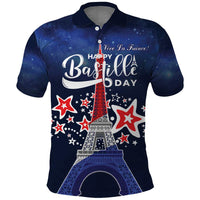 Personalized Happy Bastille Day Polo Shirt Vive la France!