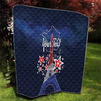 Personalized Happy Bastille Day Quilt Vive la France!