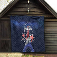 Personalized Happy Bastille Day Quilt Vive la France!