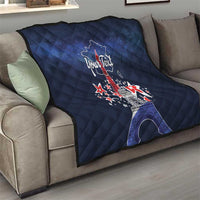 Personalized Happy Bastille Day Quilt Vive la France!