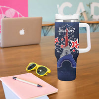Personalized Happy Bastille Day Tumbler With Handle Vive la France!