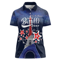 Personalized Happy Bastille Day Women Polo Shirt Vive la France!
