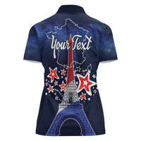 Personalized Happy Bastille Day Women Polo Shirt Vive la France!