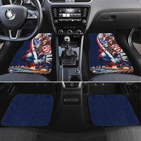 French American Heritage Month Car Mats Gallic Rooster And Bald Eagle