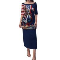 French American Heritage Month Puletasi Gallic Rooster And Bald Eagle