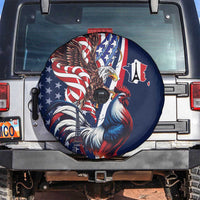 French American Heritage Month Spare Tire Cover Gallic Rooster And Bald Eagle
