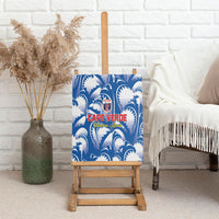Football Cape Verde Blue Sharks Canvas Wall Art Rise Again Island