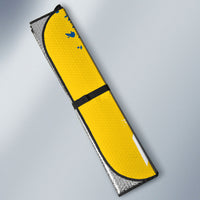 Sweden Flag Day Auto Sun Shade Majestic Elk Floral Nordic Heritage