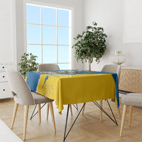 Sweden Flag Day Tablecloth Majestic Elk Floral Nordic Heritage