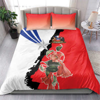 Chile Lapageria Rosea Bedding Set With Flag Color - Wonder Print Shop