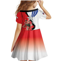 Chile Lapageria Rosea Family Matching Mermaid Dress and Hawaiian Shirt With Flag Color - Wonder Print Shop