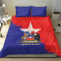 Chile Coat Of Arms Bedding Set With Flag Style - Wonder Print Shop