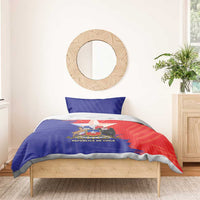 Chile Coat Of Arms Bedding Set With Flag Style - Wonder Print Shop
