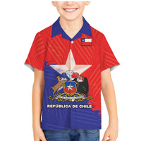 Chile Coat Of Arms Family Matching Mermaid Dress and Hawaiian Shirt With Flag Style - Wonder Print Shop
