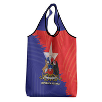 Chile Coat Of Arms Grocery Bag With Flag Style