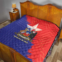 Chile Coat Of Arms Quilt With Flag Style - Wonder Print Shop