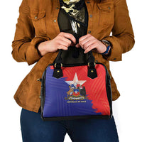 Chile Coat Of Arms Shoulder Handbag With Flag Style
