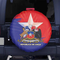 Chile Coat Of Arms Spare Tire Cover With Flag Style - Wonder Print Shop