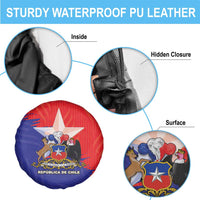 Chile Coat Of Arms Spare Tire Cover With Flag Style - Wonder Print Shop