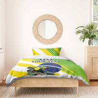 Custom Brazil Independence Day Bedding Set Toco Toucan Ordem e Progresso - Wonder Print Shop