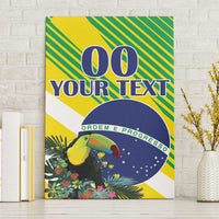 Custom Brazil Independence Day Canvas Wall Art Toco Toucan Ordem e Progresso - Wonder Print Shop