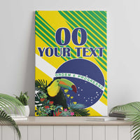 Custom Brazil Independence Day Canvas Wall Art Toco Toucan Ordem e Progresso - Wonder Print Shop