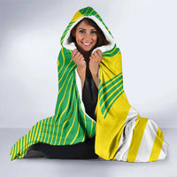 Custom Brazil Independence Day Hooded Blanket Toco Toucan Ordem e Progresso
