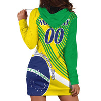 Custom Brazil Independence Day Hoodie Dress Toco Toucan Ordem e Progresso - Wonder Print Shop