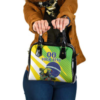 Custom Brazil Independence Day Shoulder Handbag Toco Toucan Ordem e Progresso