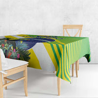 Custom Brazil Independence Day Tablecloth Toco Toucan Ordem e Progresso - Wonder Print Shop