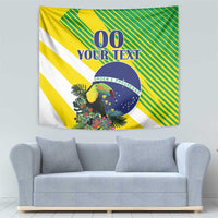 Custom Brazil Independence Day Tapestry Toco Toucan Ordem e Progresso - Wonder Print Shop