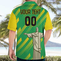 Custom Brazil Happy Independence Day Hawaiian Shirt Cristo Redentor Flag Style - Wonder Print Shop