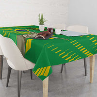 Custom Brazil Happy Independence Day Tablecloth Cristo Redentor Flag Style - Wonder Print Shop