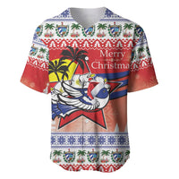 Cuba Cuban Trogon Christmas Baseball Jersey Patria o Muerte Venceremos - Wonder Print Shop