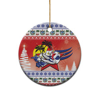 Cuba Cuban Trogon Christmas Ceramic Ornament Patria o Muerte Venceremos - Wonder Print Shop