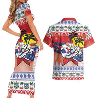 Cuba Cuban Trogon Christmas Couples Matching Short Sleeve Bodycon Dress and Hawaiian Shirt Patria o Muerte Venceremos - Wonder Print Shop